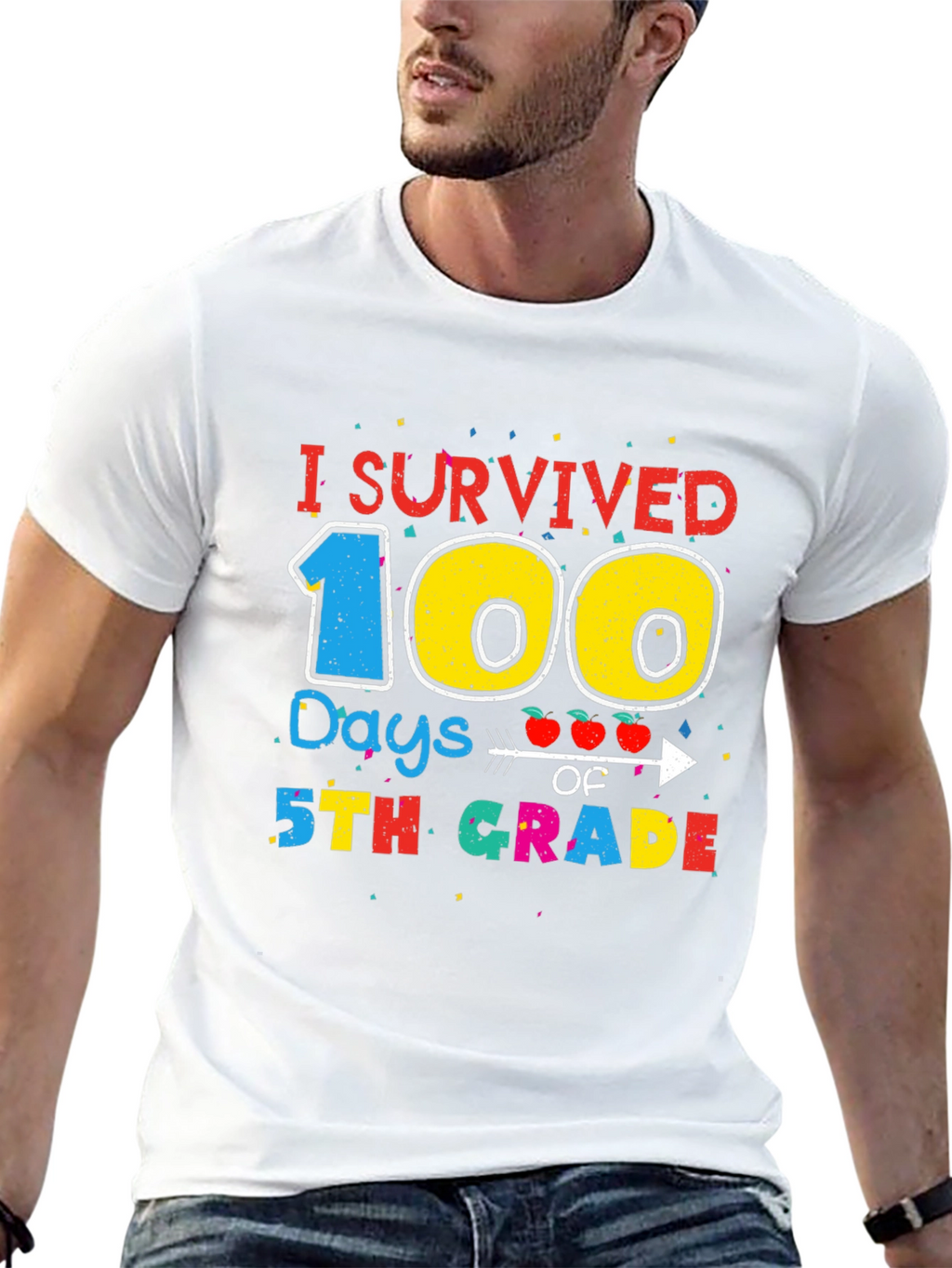 I Survived 100 Days of 5th Grade T-Shirt