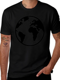 Globe Graphic Mens Black T-Shirt
