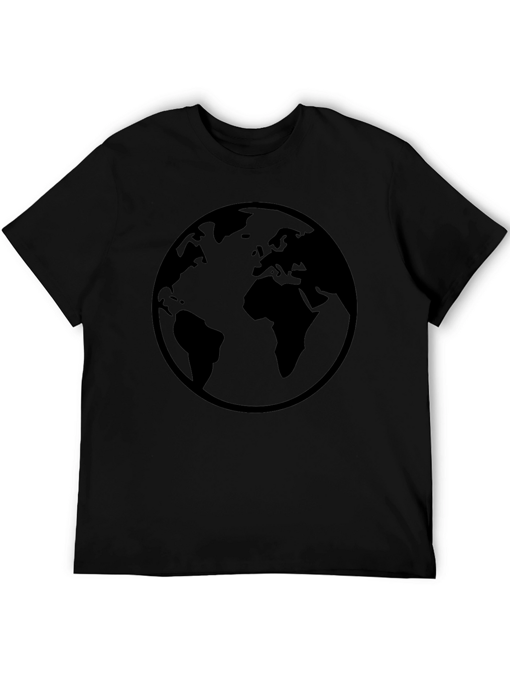 Globe Graphic Mens Black T-Shirt