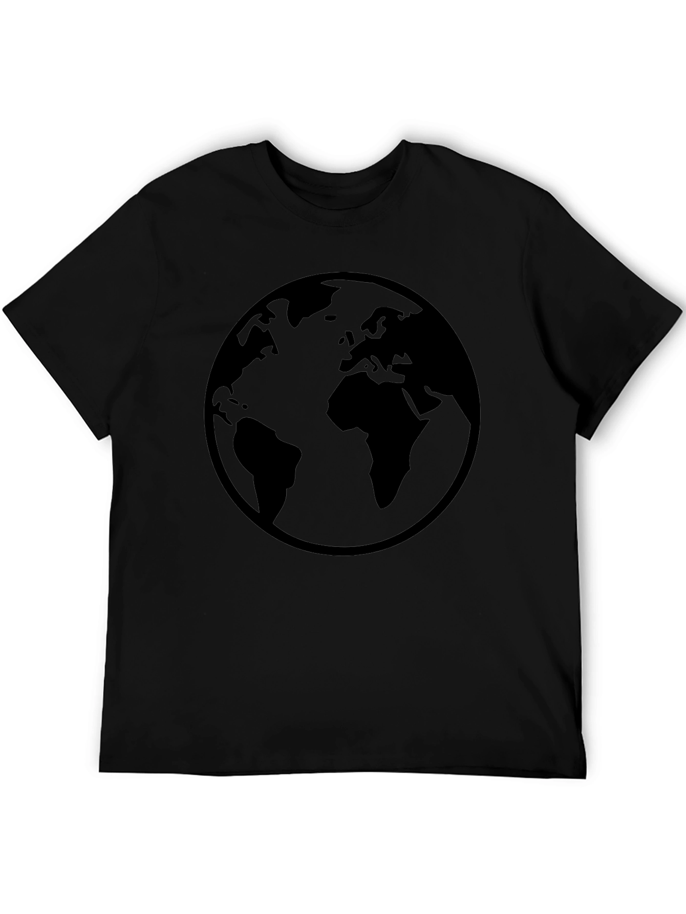 Globe Graphic Mens Black T-Shirt