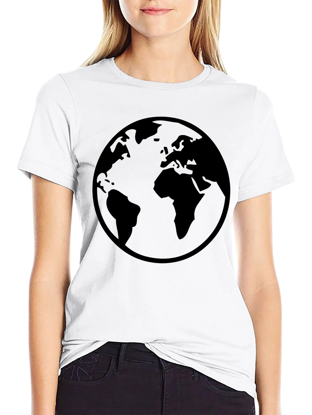 Globe Graphic Mens Black T-Shirt