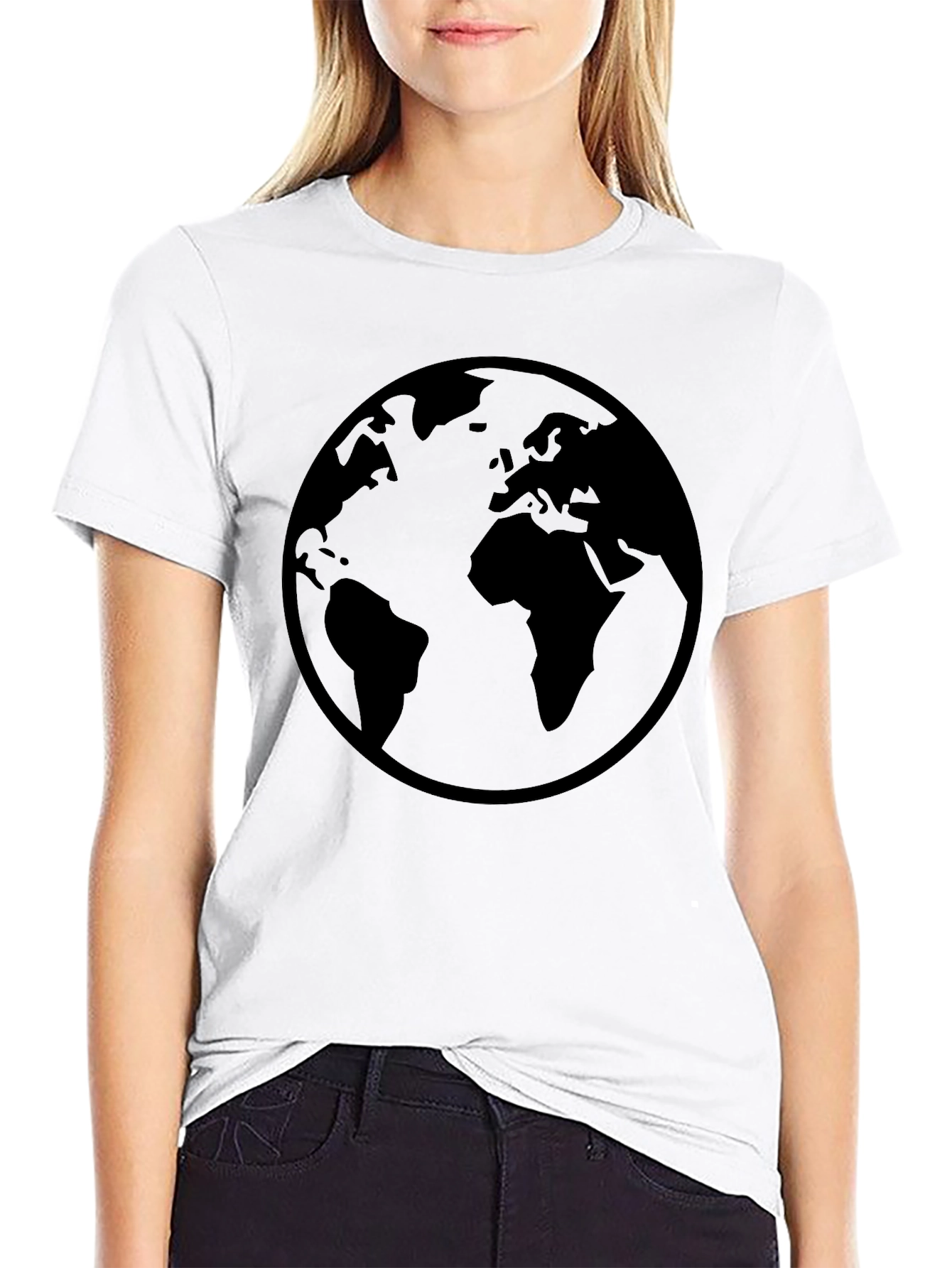 Globe Graphic Mens Black T-Shirt