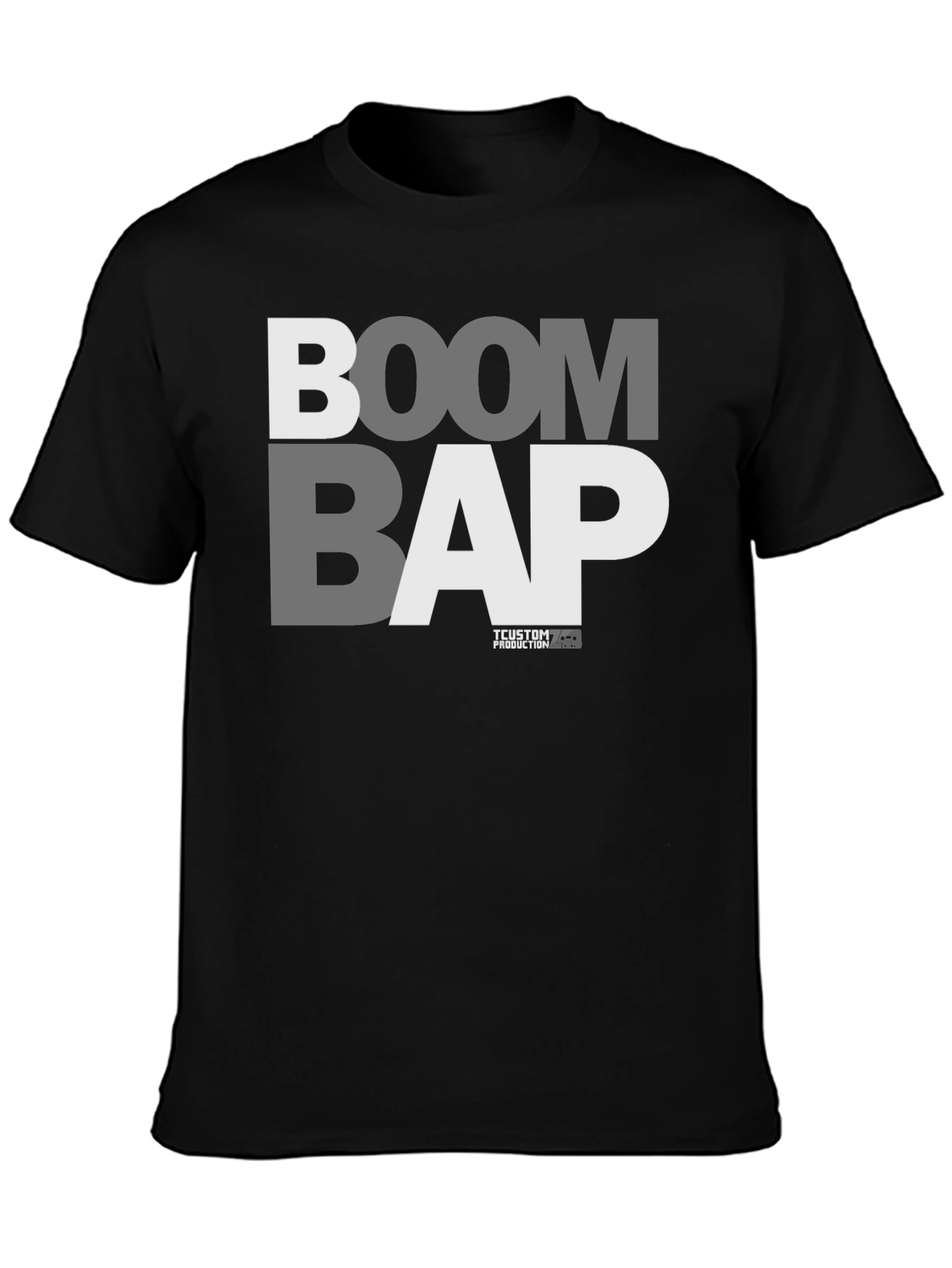 Boom Bap Graphic Tee - Black Hip Hop T-Shirt