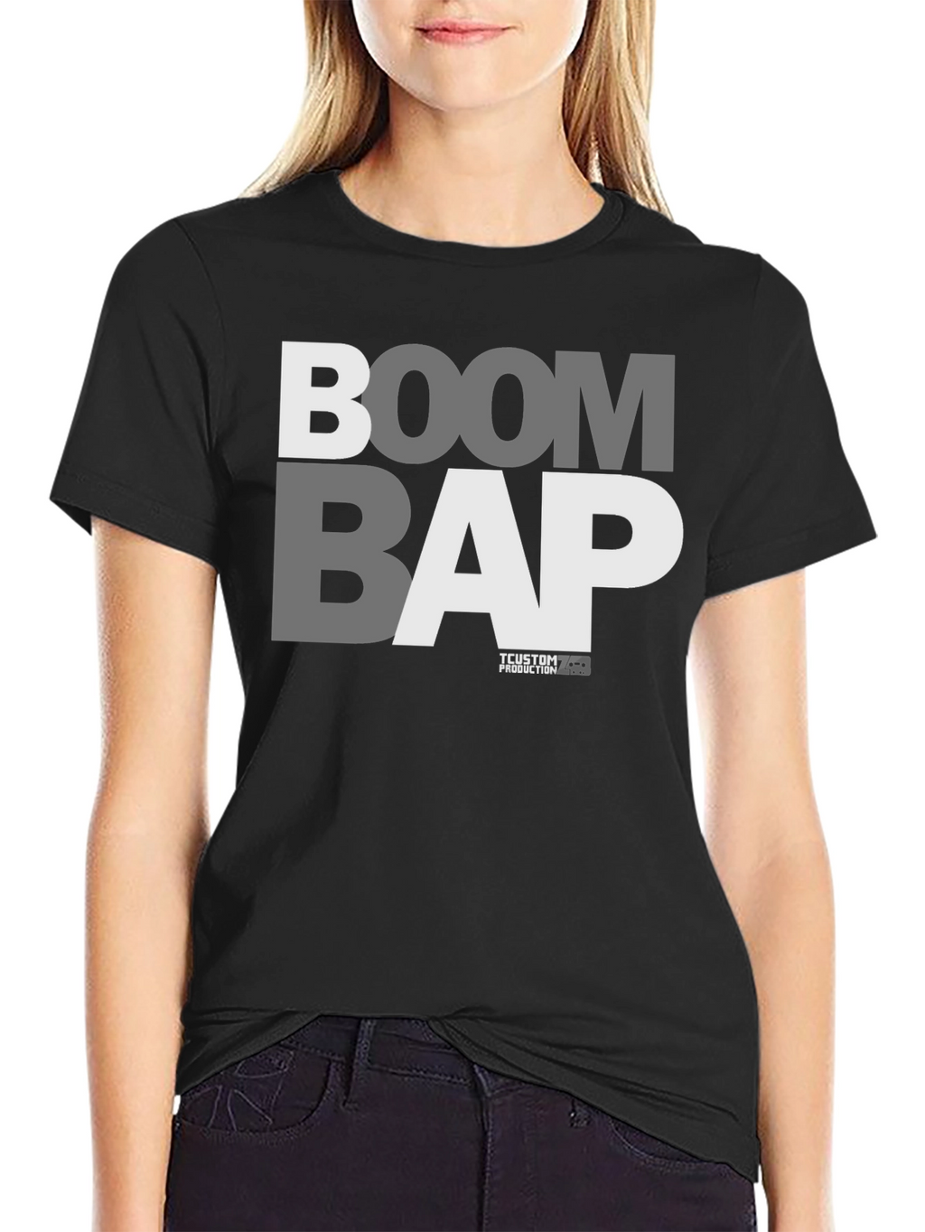 Boom Bap Graphic Tee - Black Hip Hop T-Shirt