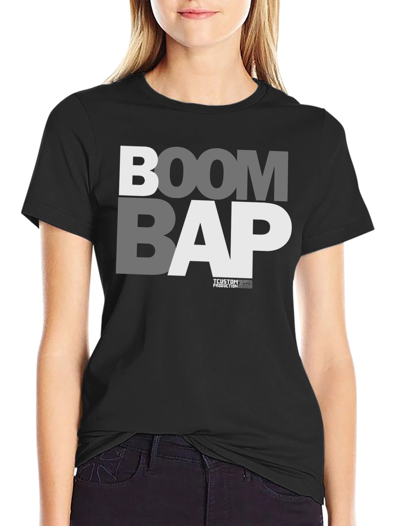Boom Bap Graphic Tee - Black Hip Hop T-Shirt