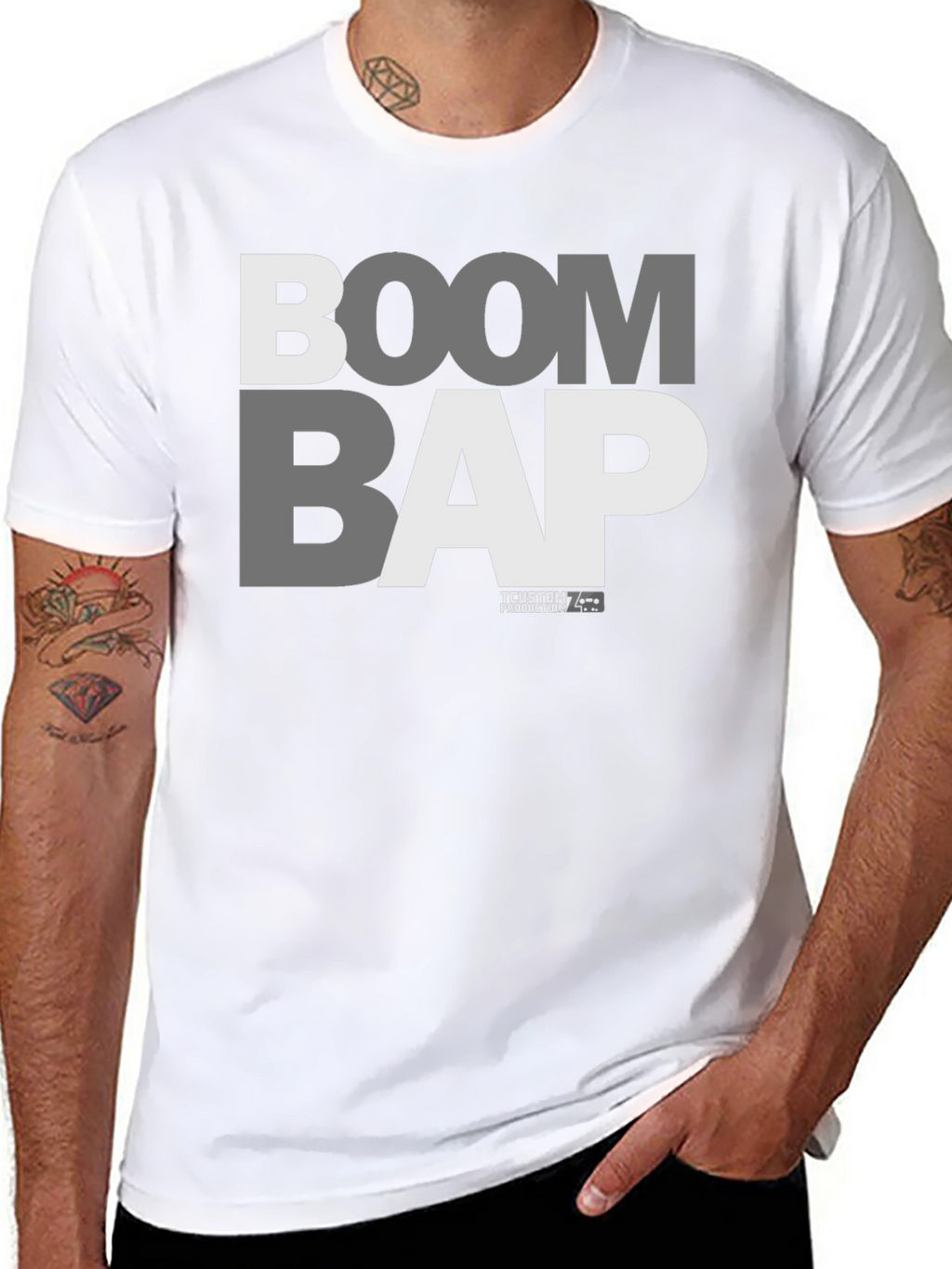 Boom Bap Graphic Tee - Black Hip Hop T-Shirt