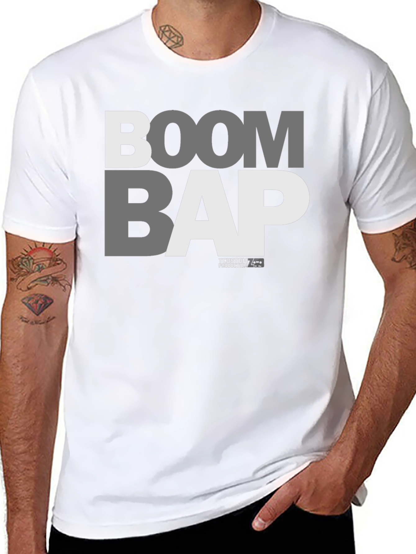 Boom Bap Graphic Tee - Black Hip Hop T-Shirt