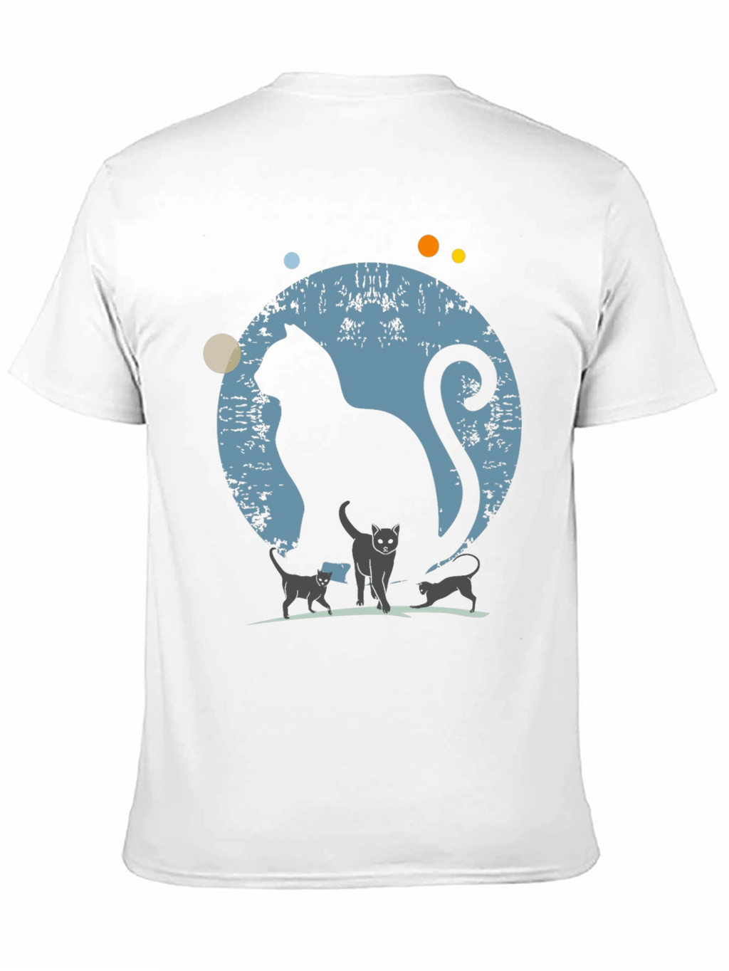 Cat Family Silhouette Graphic Tee