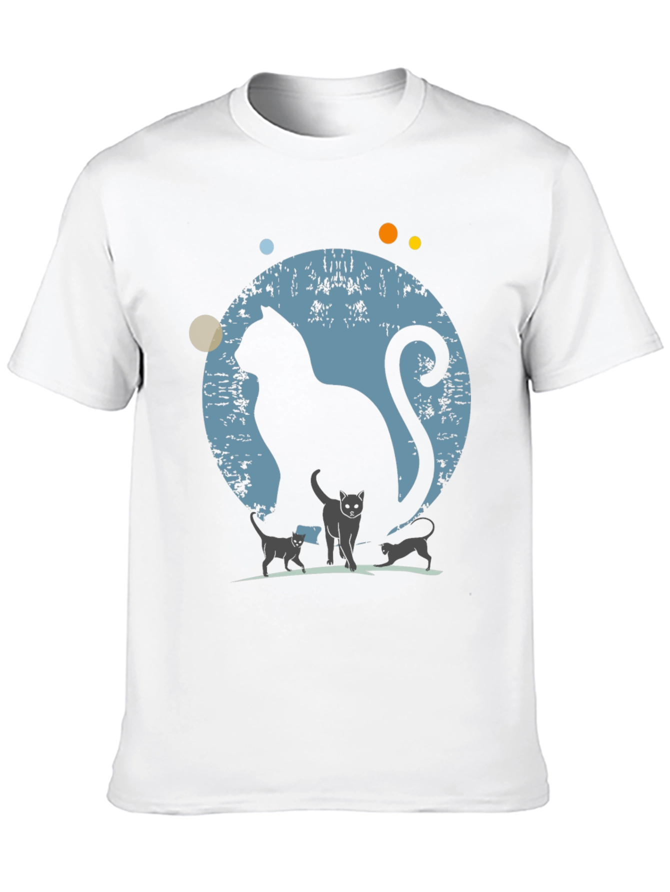 Cat Family Silhouette Graphic Tee