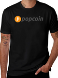 Popcoin Bitcoin Inspired Graphic T-Shirt