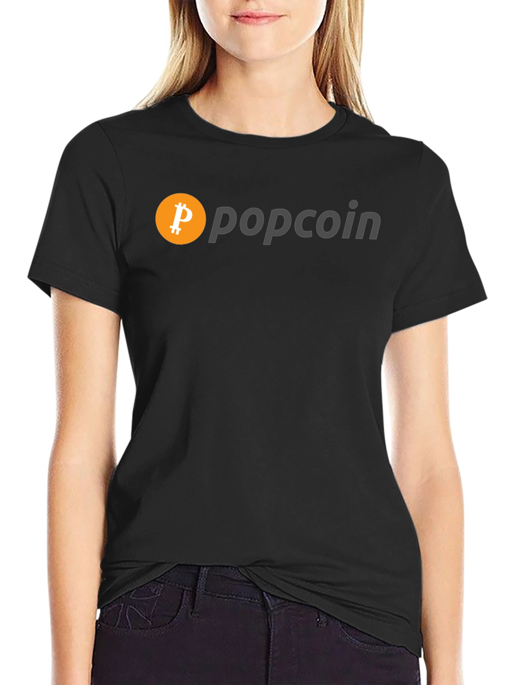 Popcoin Bitcoin Inspired Graphic T-Shirt