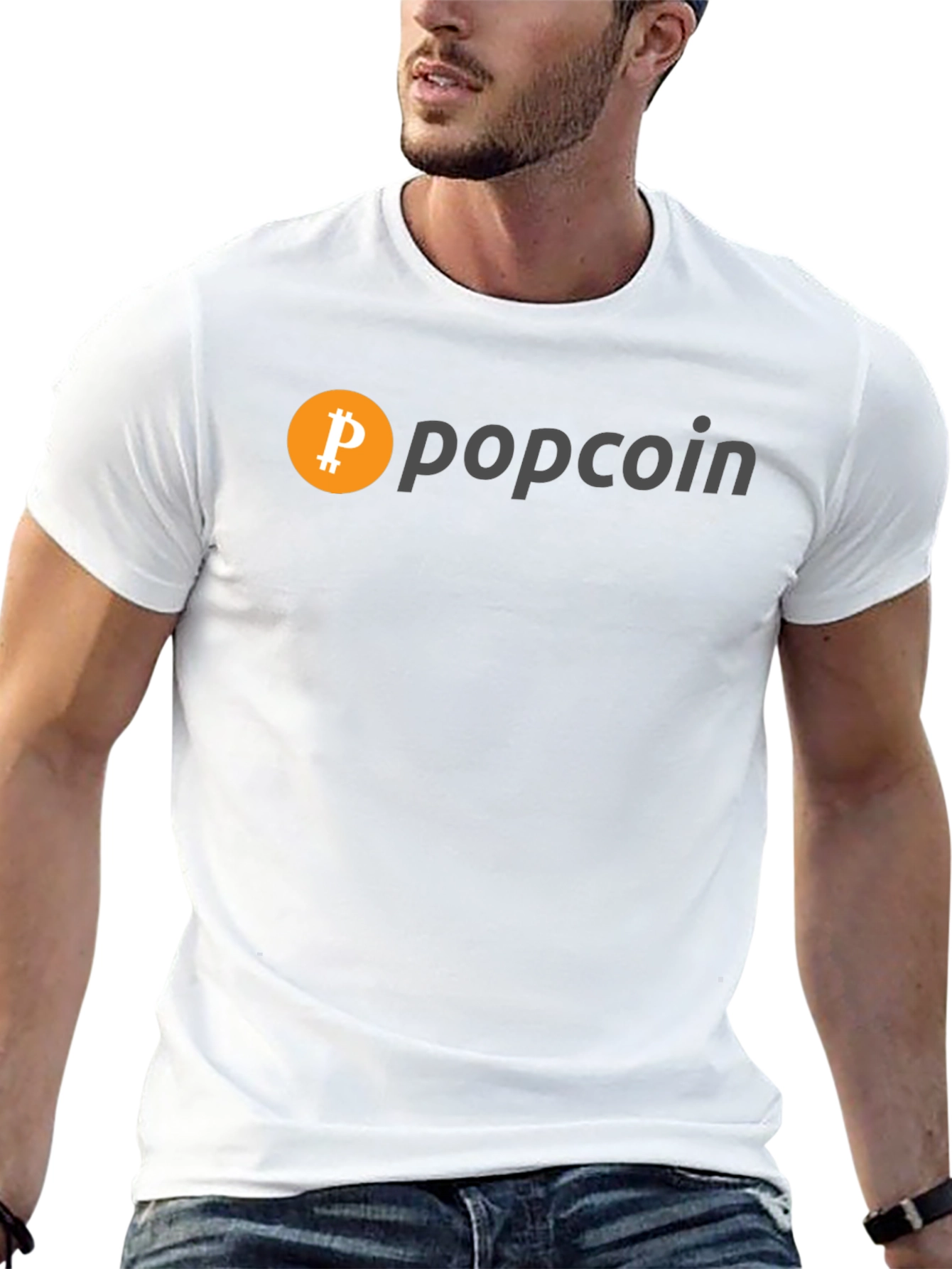 Popcoin Bitcoin Inspired Graphic T-Shirt