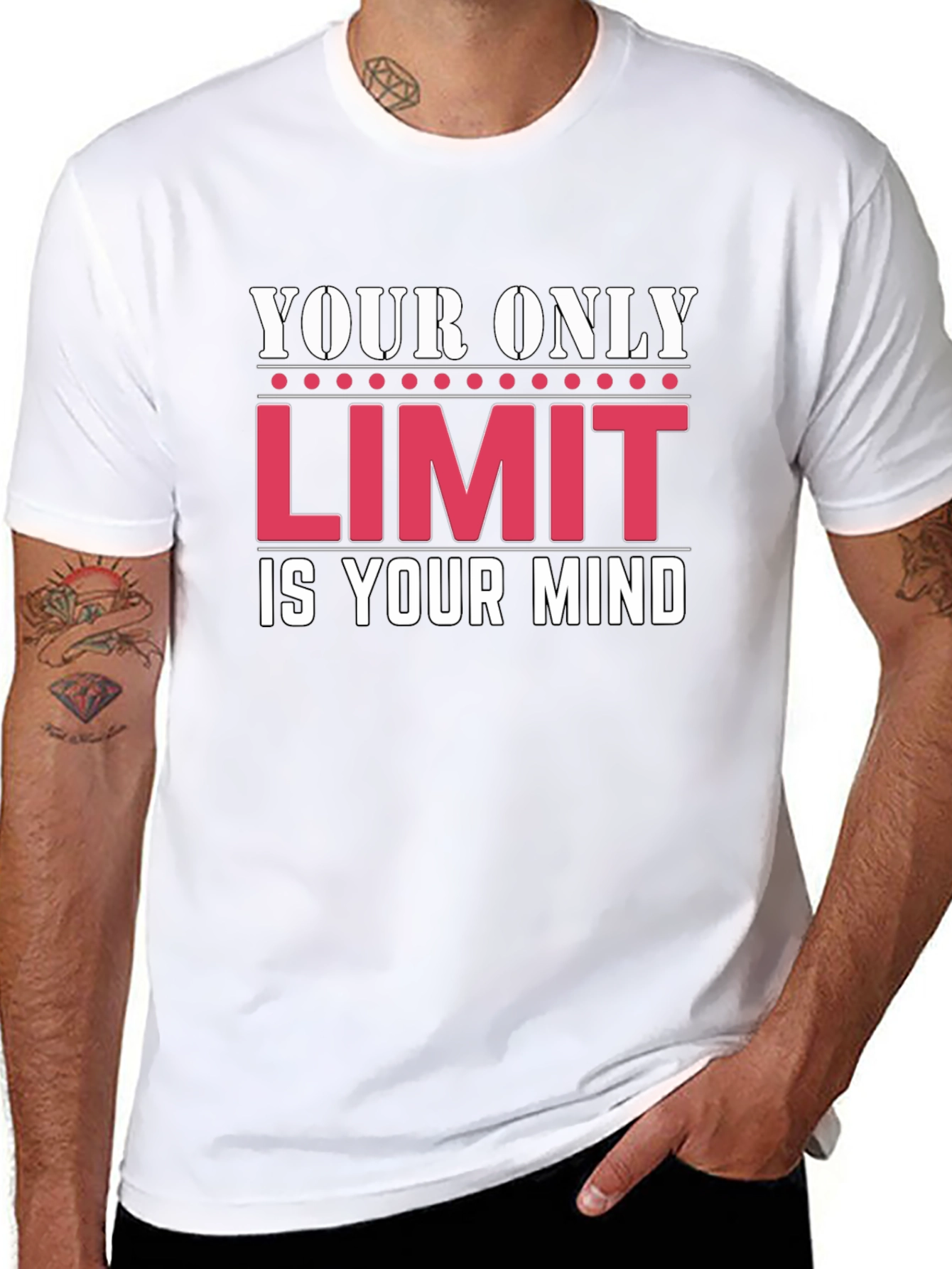 Motivational T-Shirt: Your Only Limit Is Your Mind