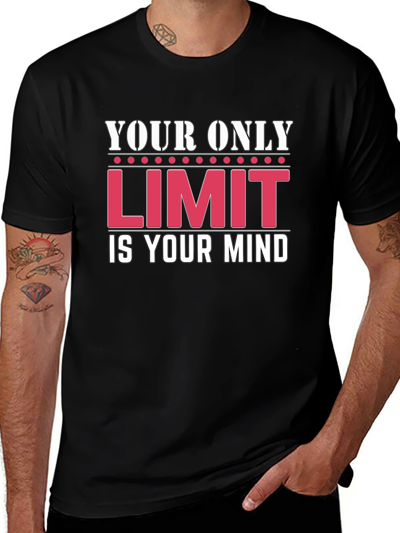 Motivational T-Shirt: Your Only Limit Is Your Mind
