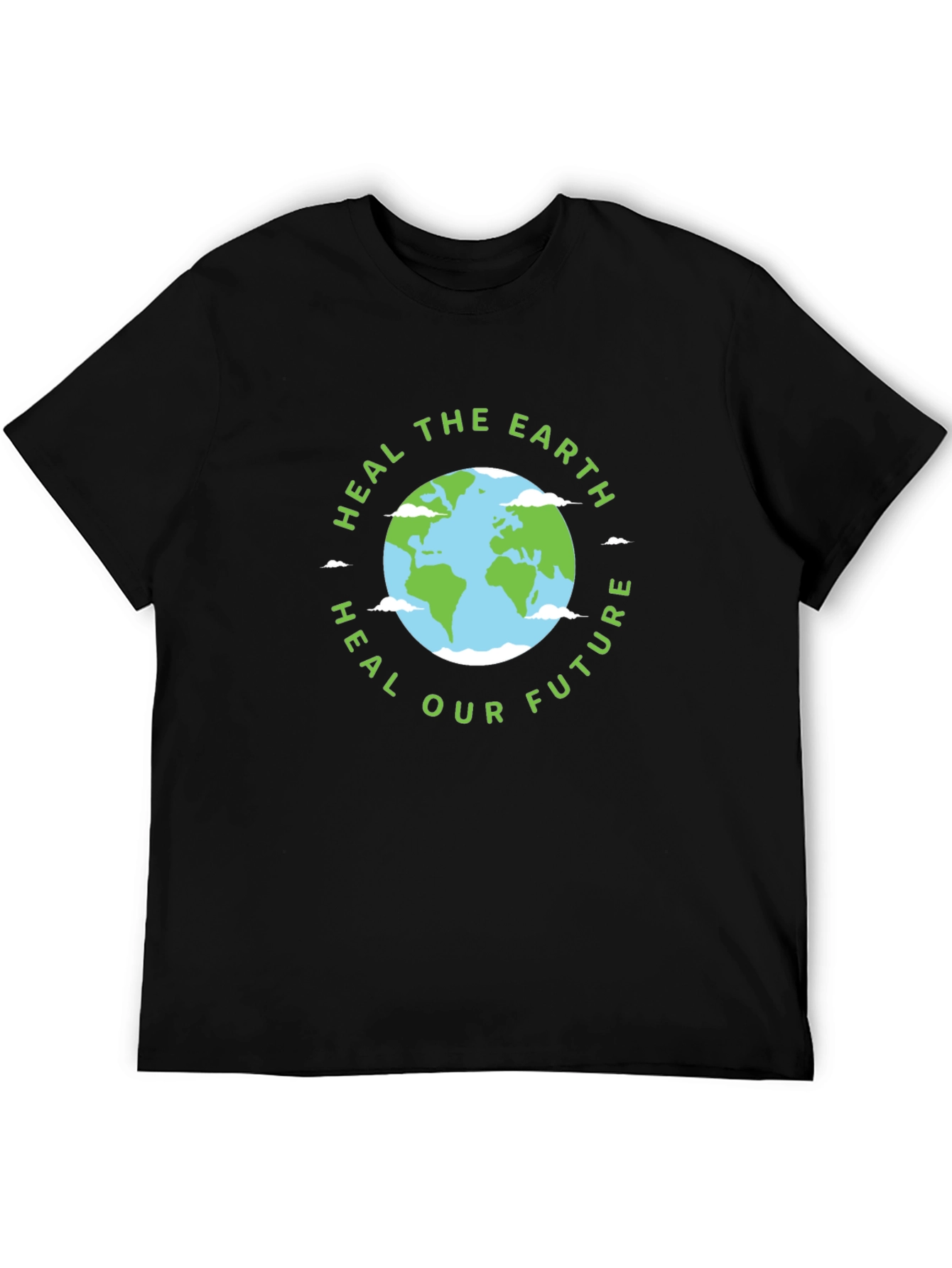Eco-Friendly Heal the Earth Graphic T-Shirt
