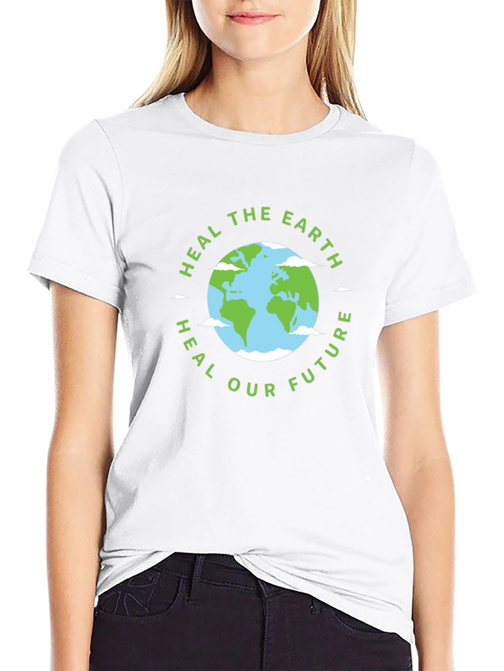 Eco-Friendly Heal the Earth Graphic T-Shirt