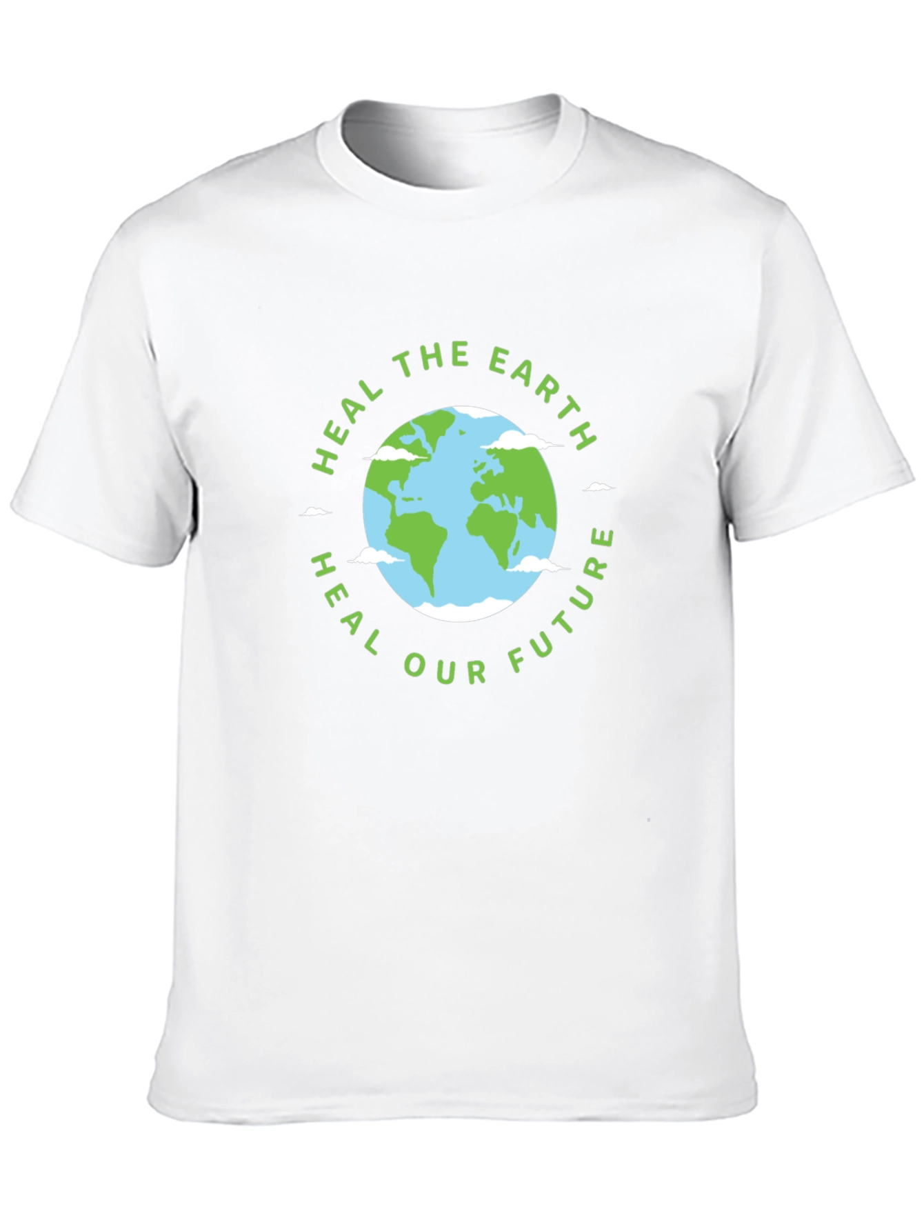 Eco-Friendly Heal the Earth Graphic T-Shirt