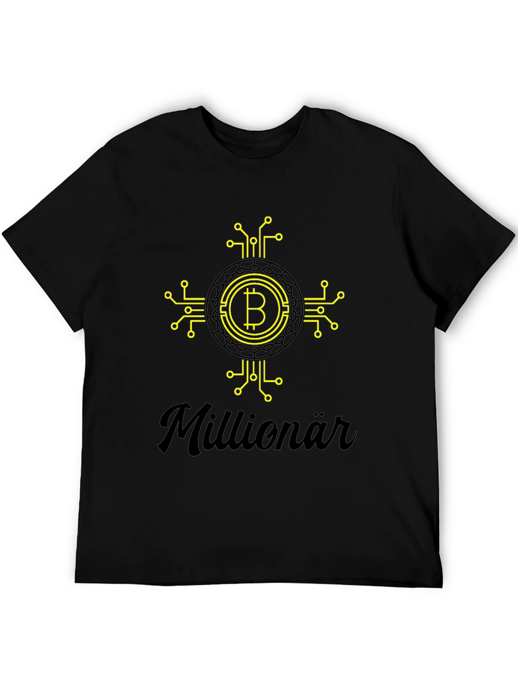 Bitcoin Millionär Black T-Shirt - Crypto Tee