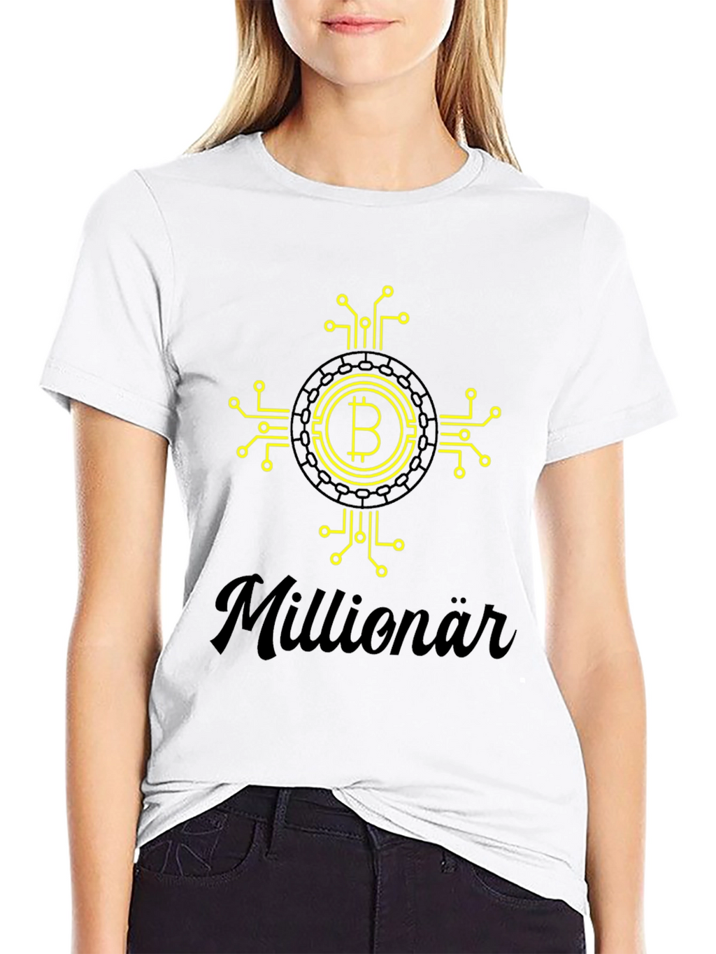 Bitcoin Millionär Black T-Shirt - Crypto Tee