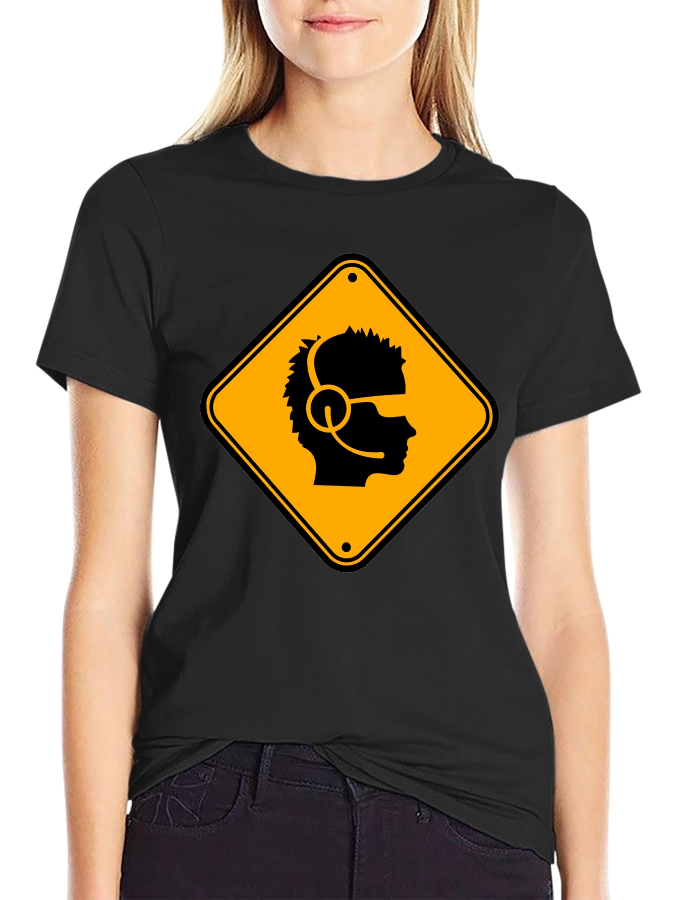 Gamer Hazard T-Shirt - Black Cotton Crew Neck Tee