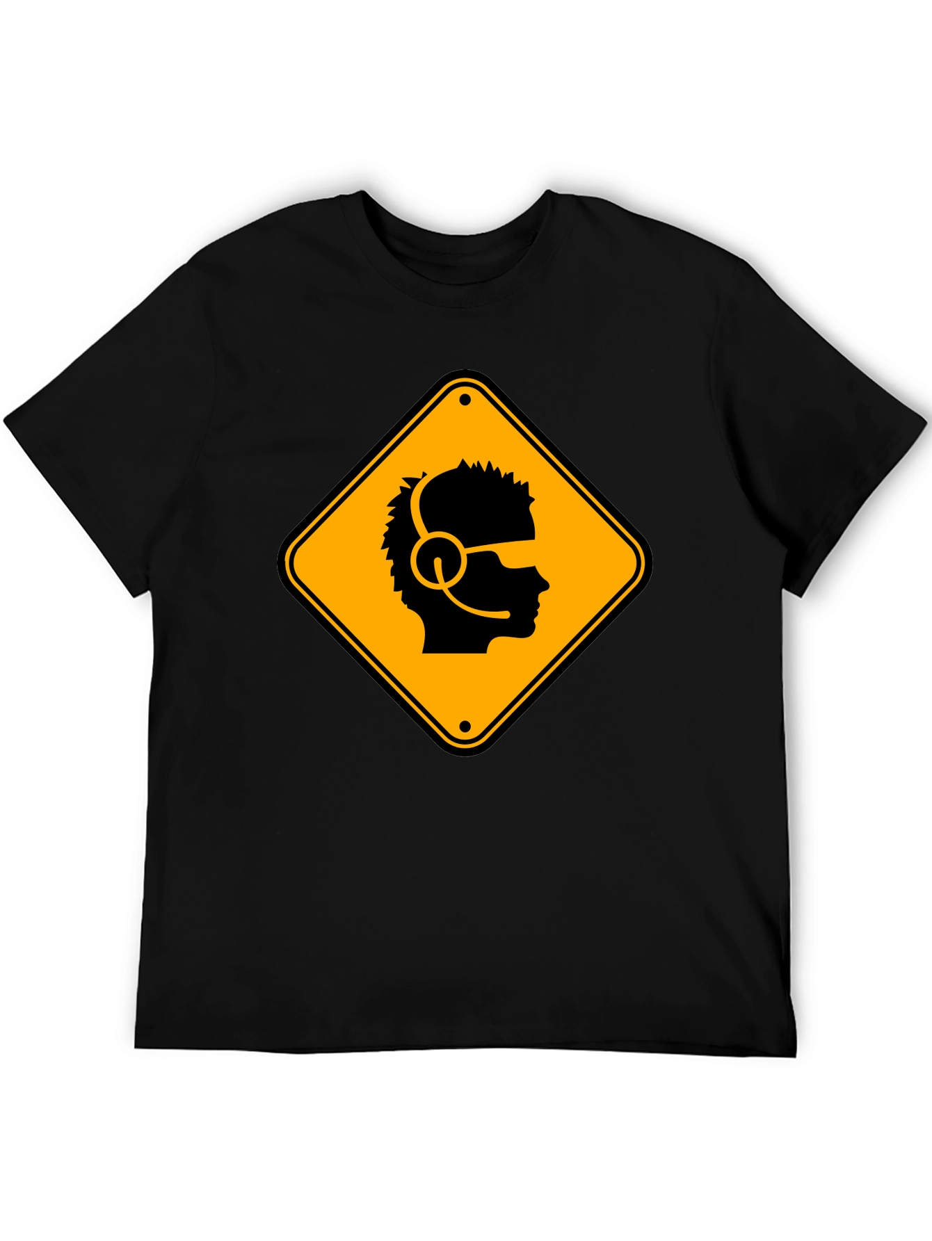 Gamer Hazard T-Shirt - Black Cotton Crew Neck Tee