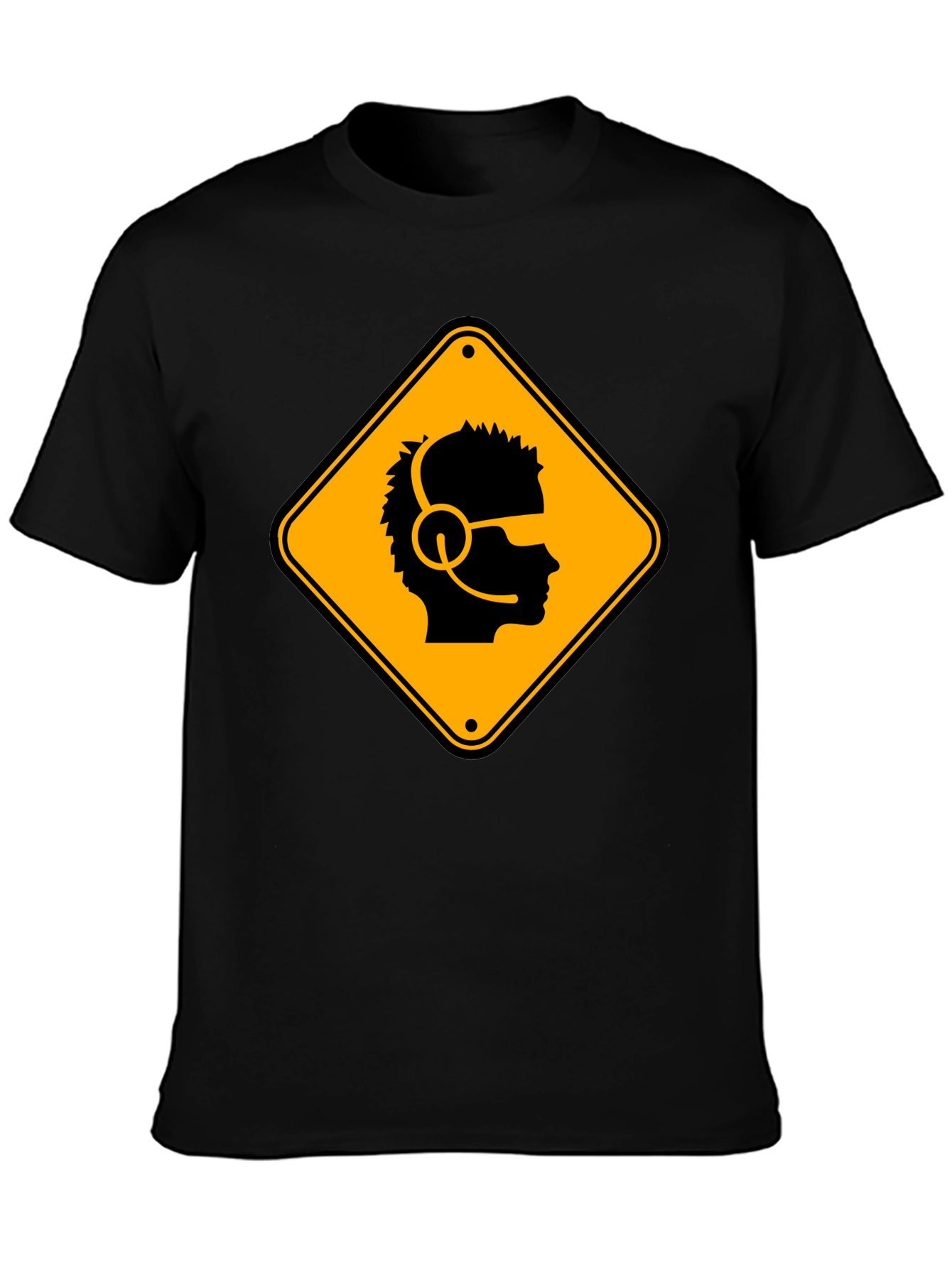 Gamer Hazard T-Shirt - Black Cotton Crew Neck Tee