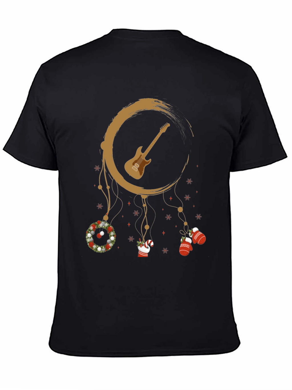 Guitar Christmas Dreamcatcher T-Shirt