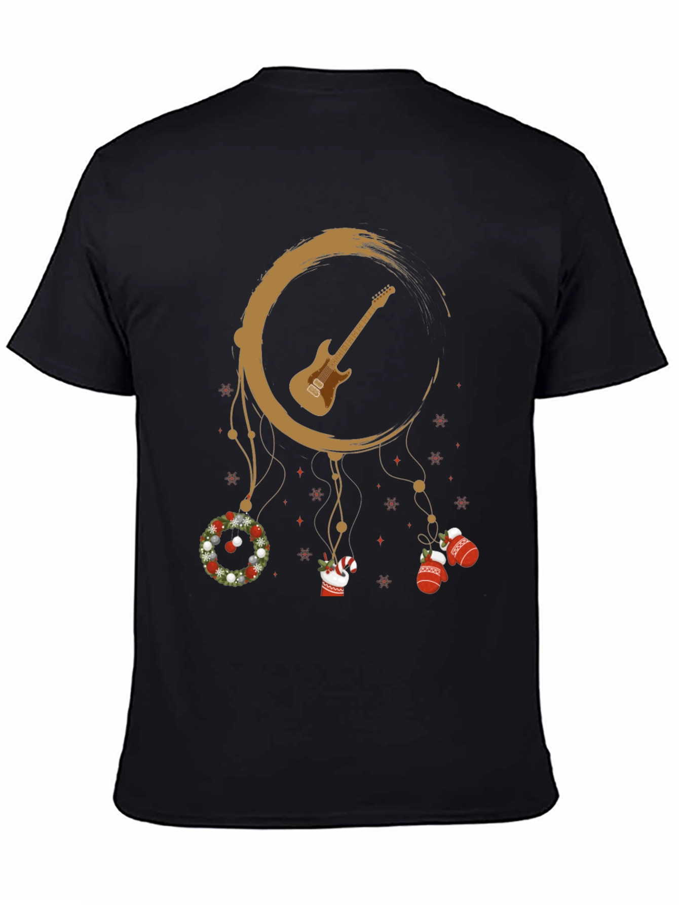 Guitar Christmas Dreamcatcher T-Shirt