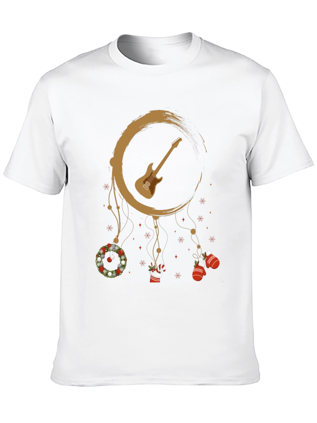 Guitar Christmas Dreamcatcher T-Shirt