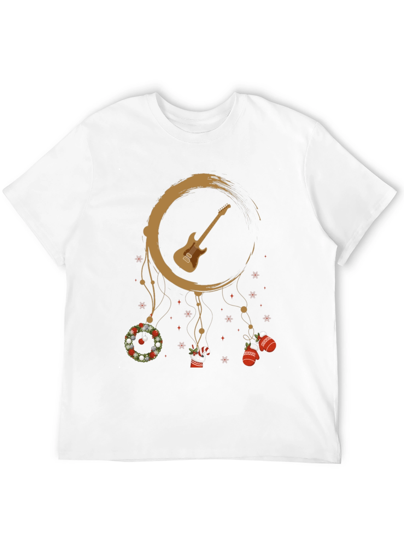 Guitar Christmas Dreamcatcher T-Shirt