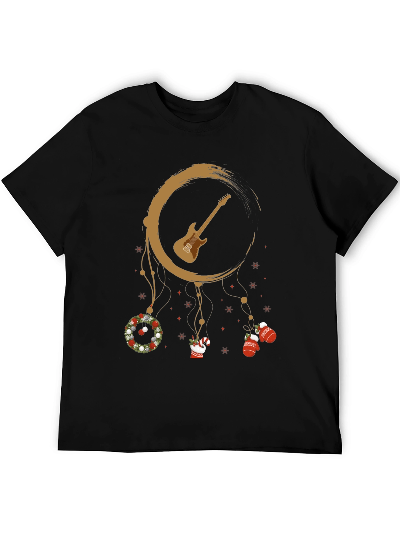 Guitar Christmas Dreamcatcher T-Shirt