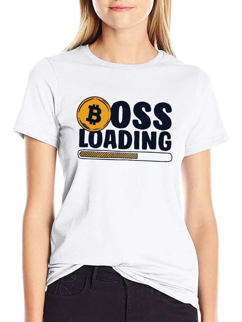 Bitcoin Boss Loading Black T-Shirt