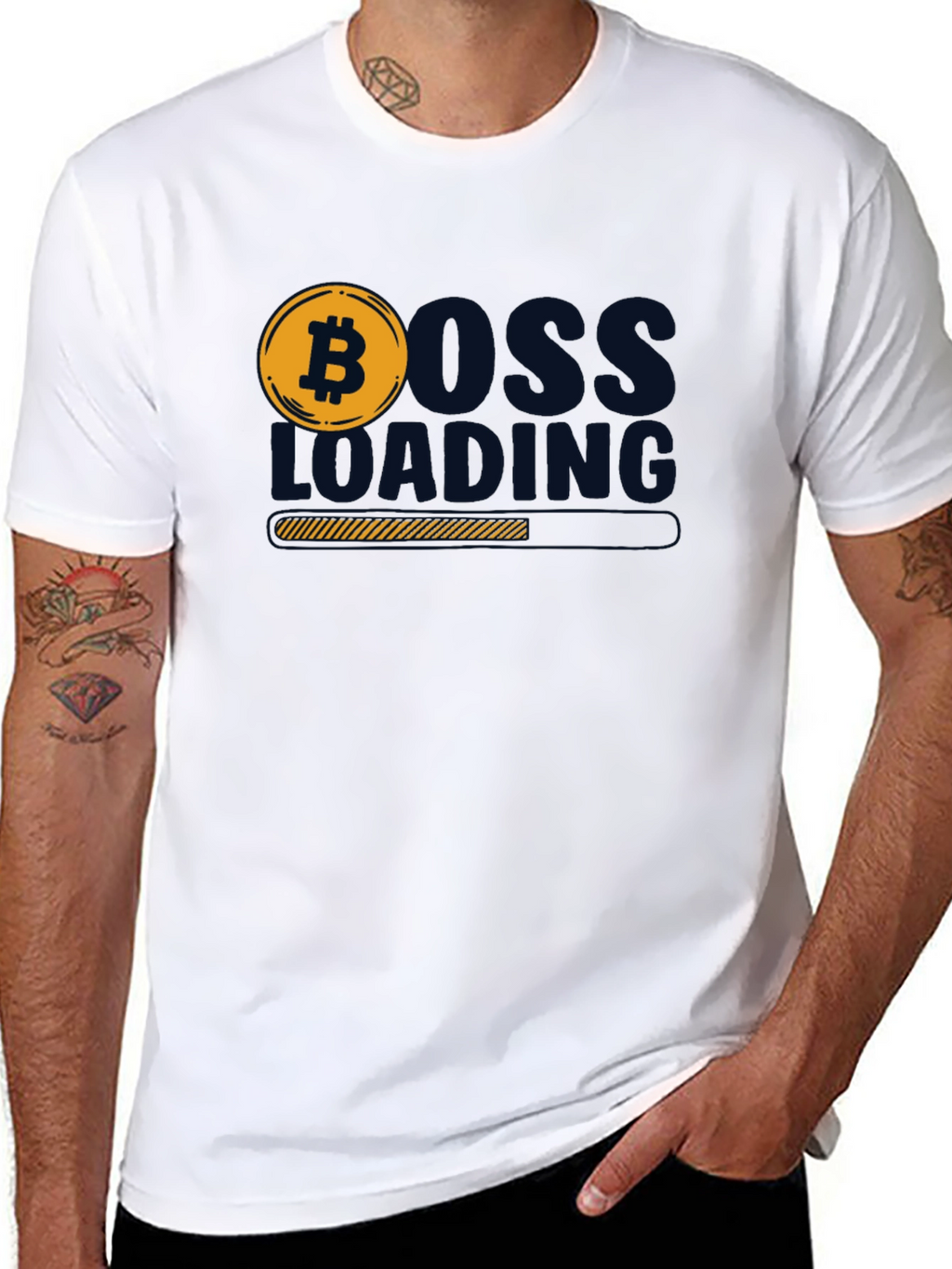 Bitcoin Boss Loading Black T-Shirt
