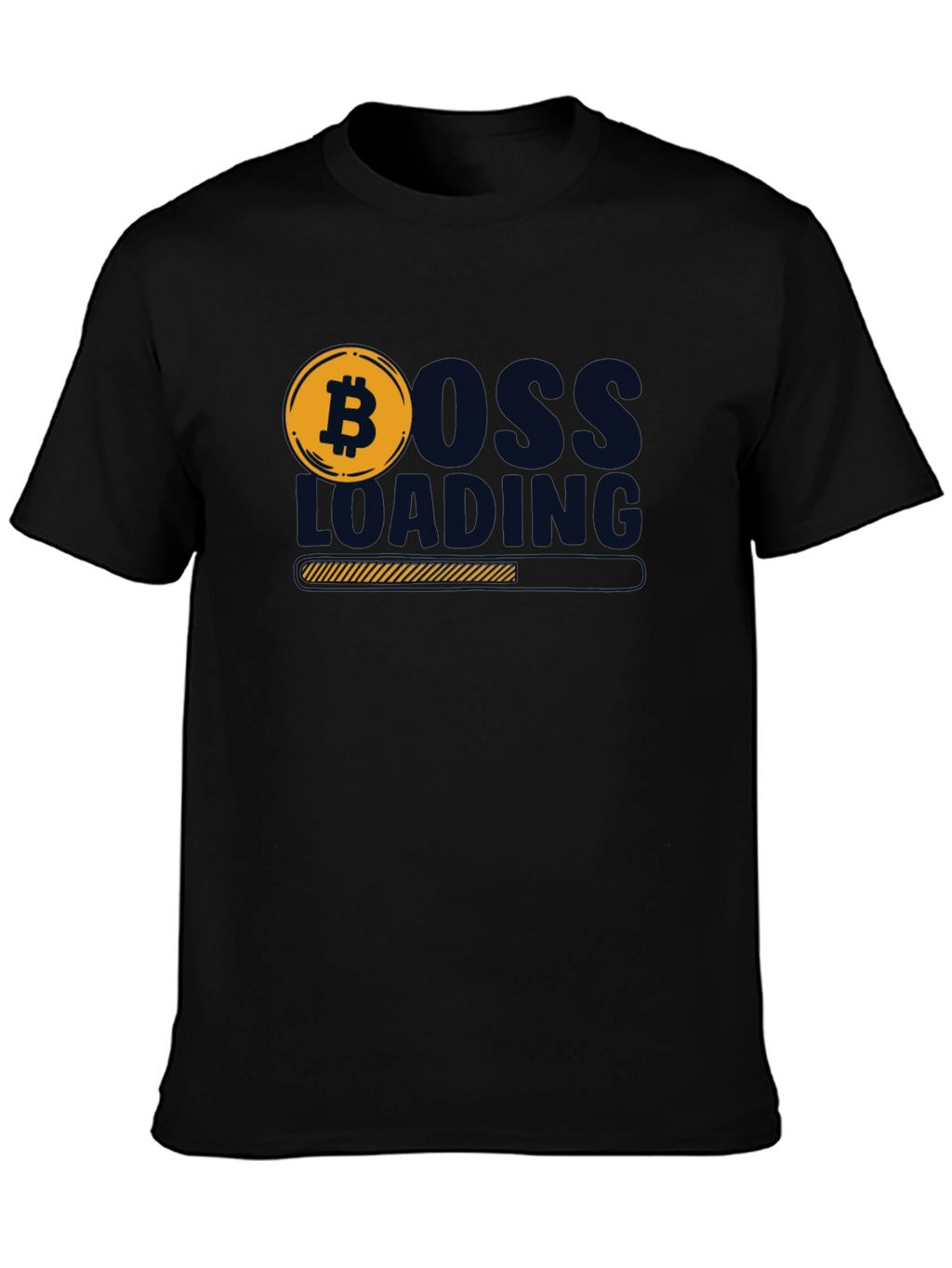Bitcoin Boss Loading Black T-Shirt