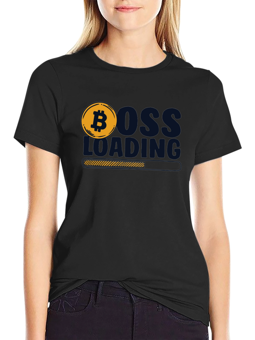 Bitcoin Boss Loading Black T-Shirt