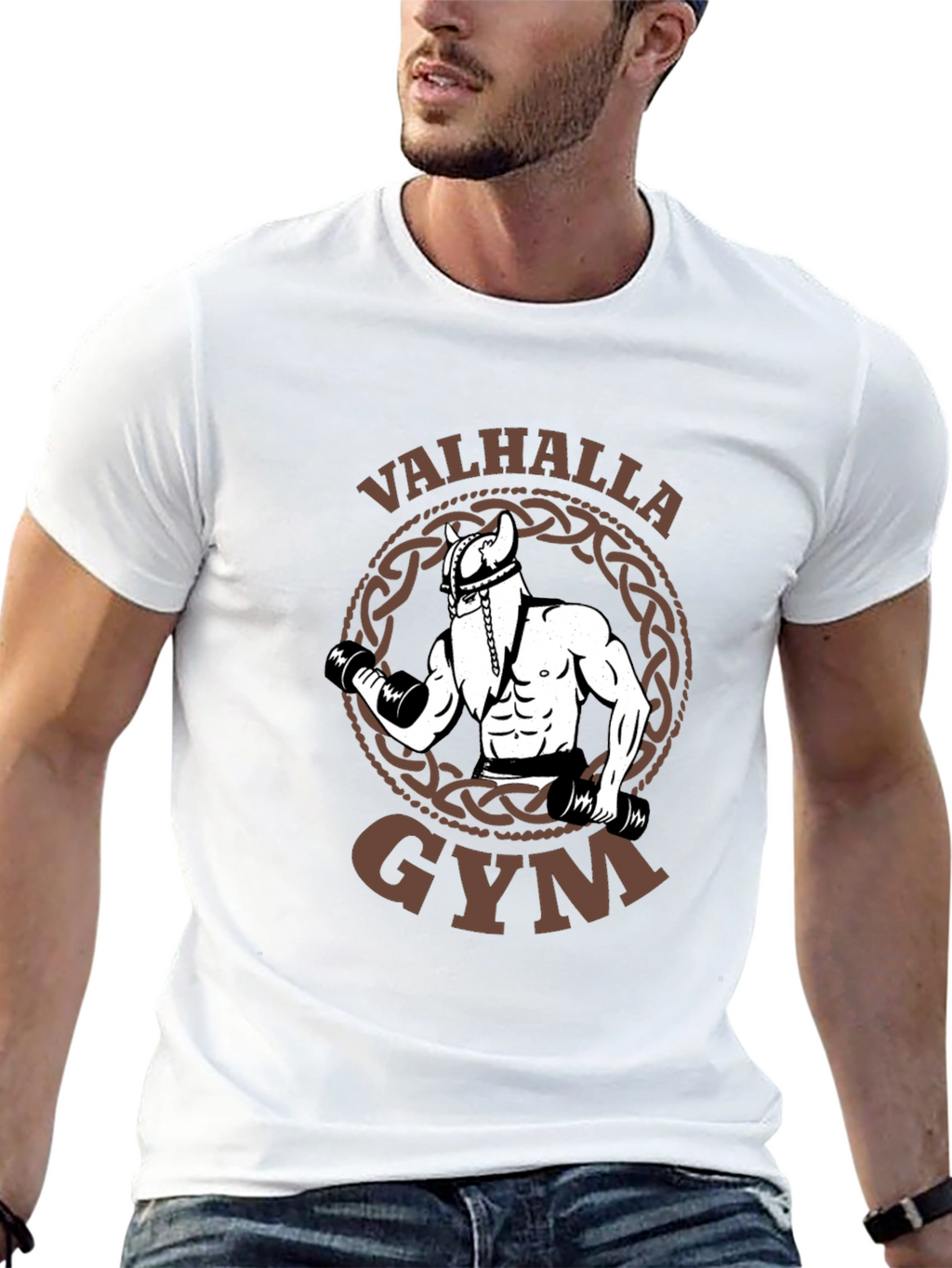 Valhalla Gym Viking Workout T-Shirt - Black