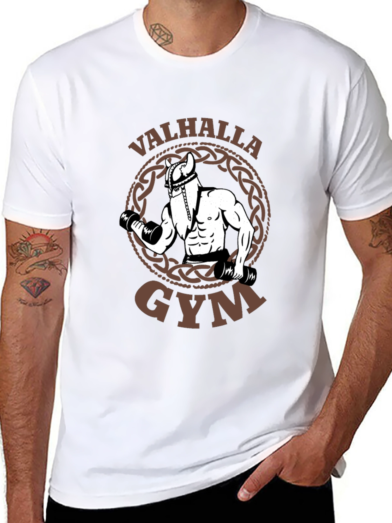 Valhalla Gym Viking Workout T-Shirt - Black
