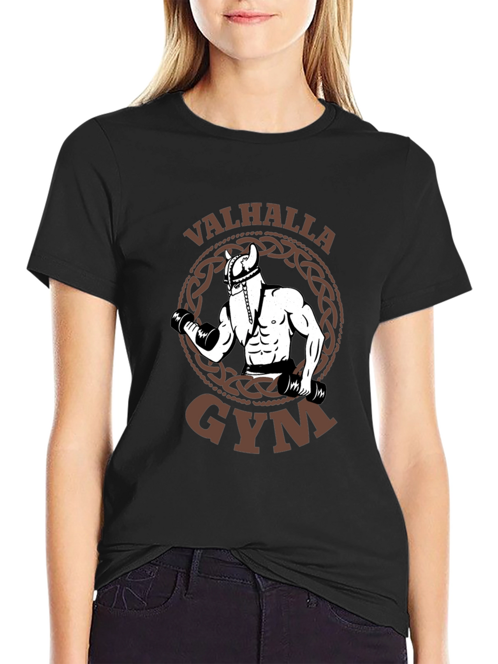 Valhalla Gym Viking Workout T-Shirt - Black