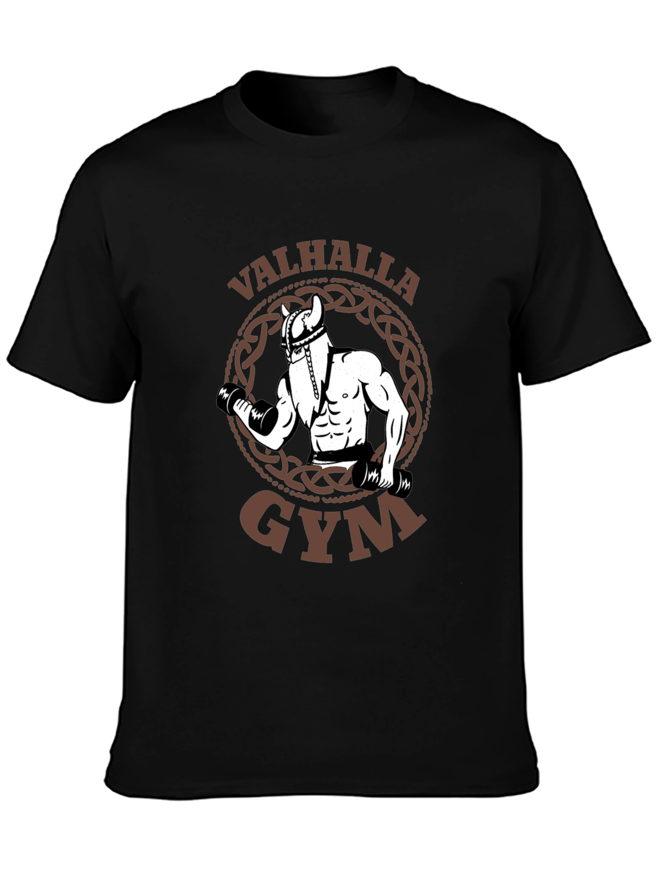 Valhalla Gym Viking Workout T-Shirt - Black