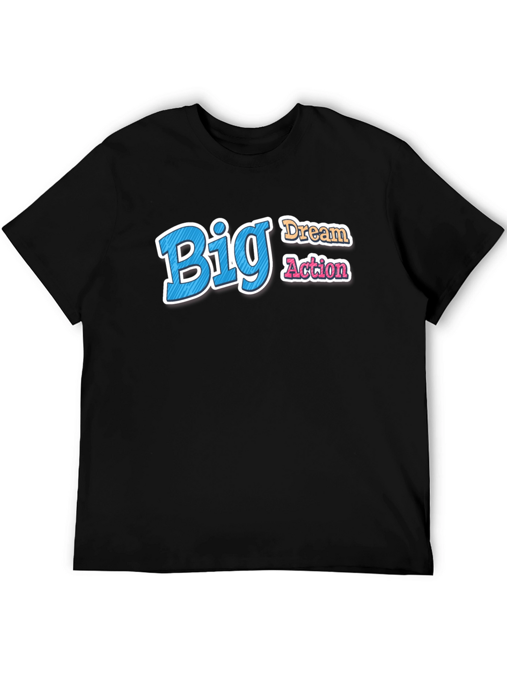 Big Dream Action Graphic Tee - Black