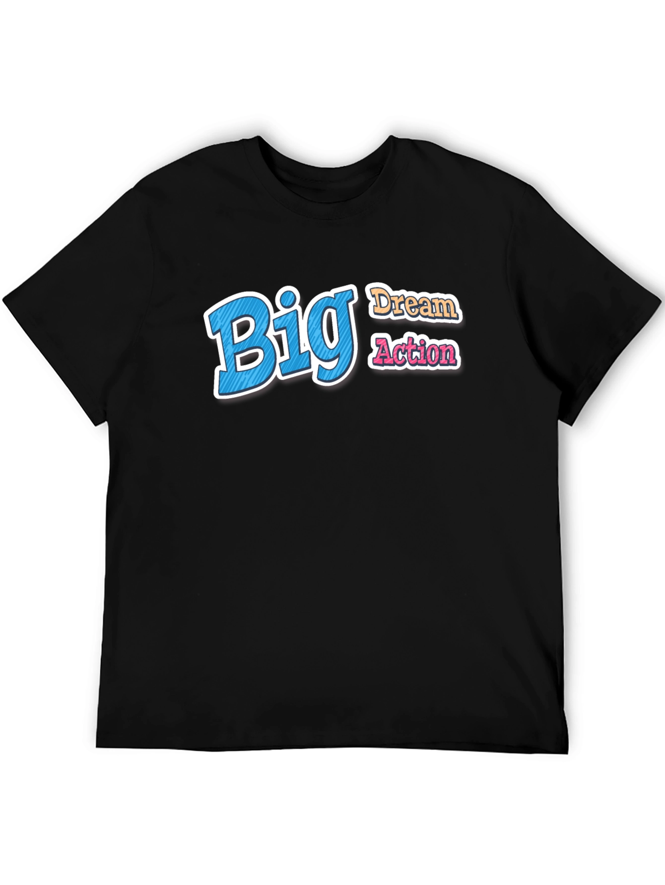 Big Dream Action Graphic Tee - Black