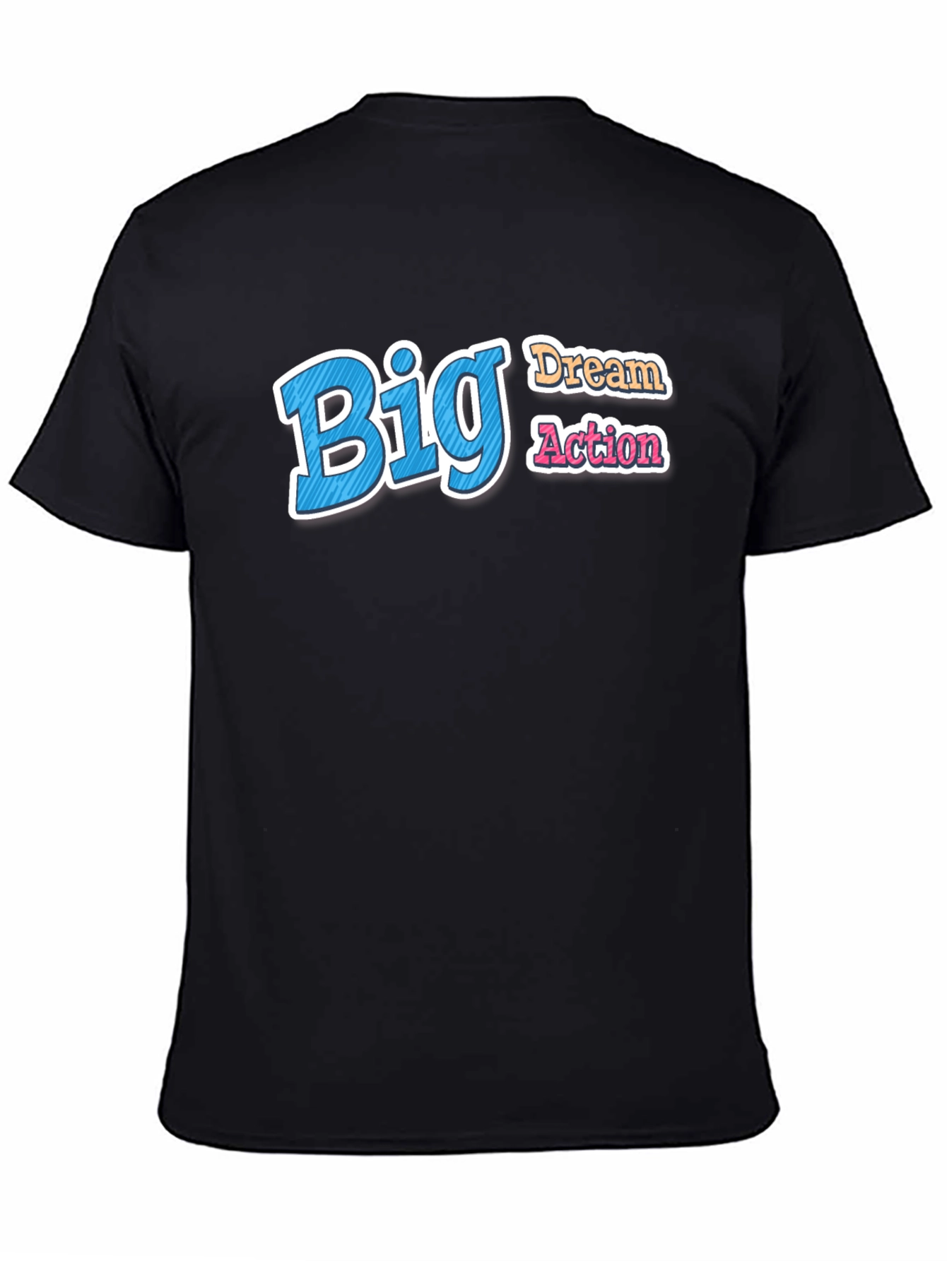Big Dream Action Graphic Tee - Black
