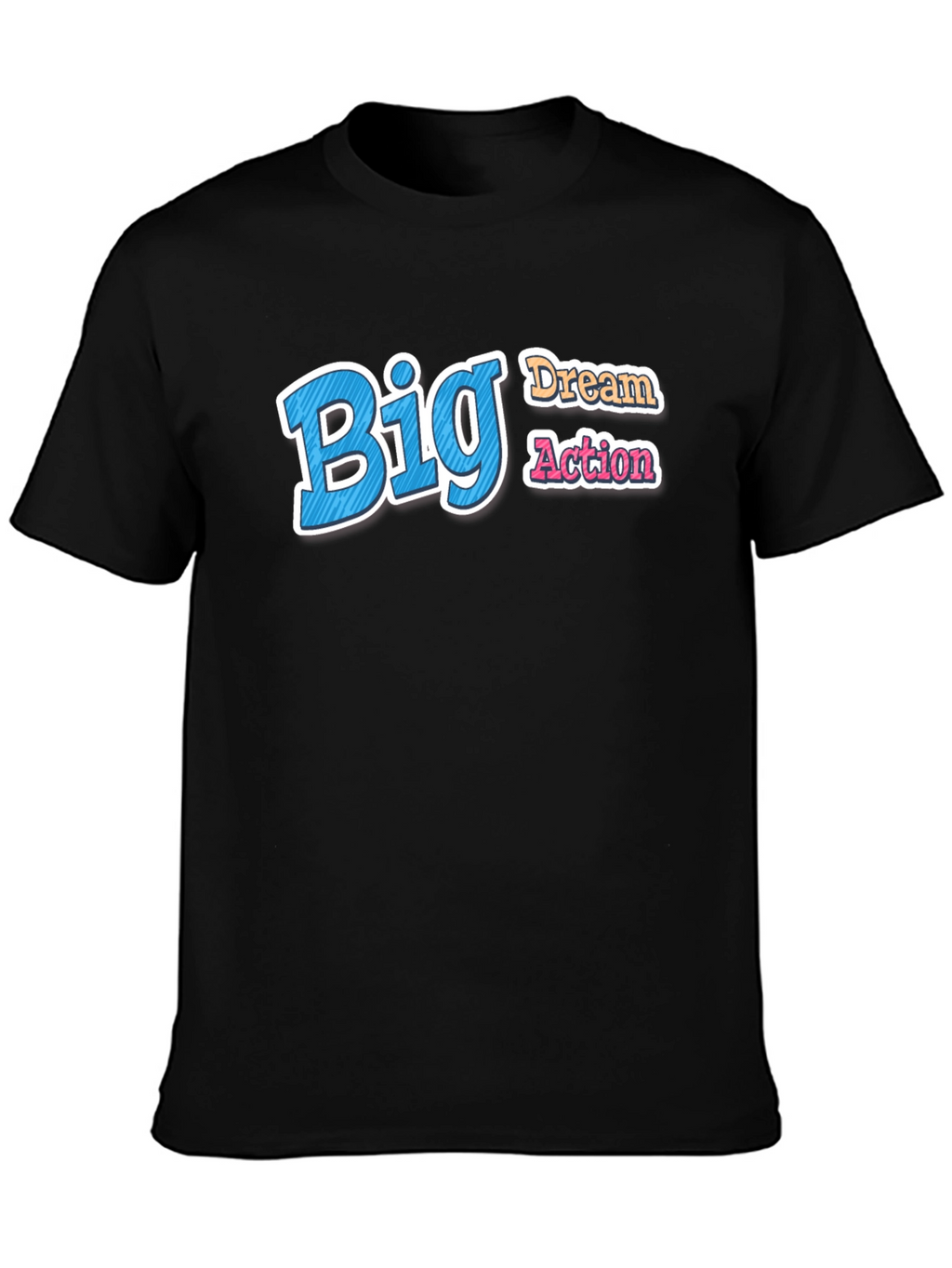 Big Dream Action Graphic Tee - Black