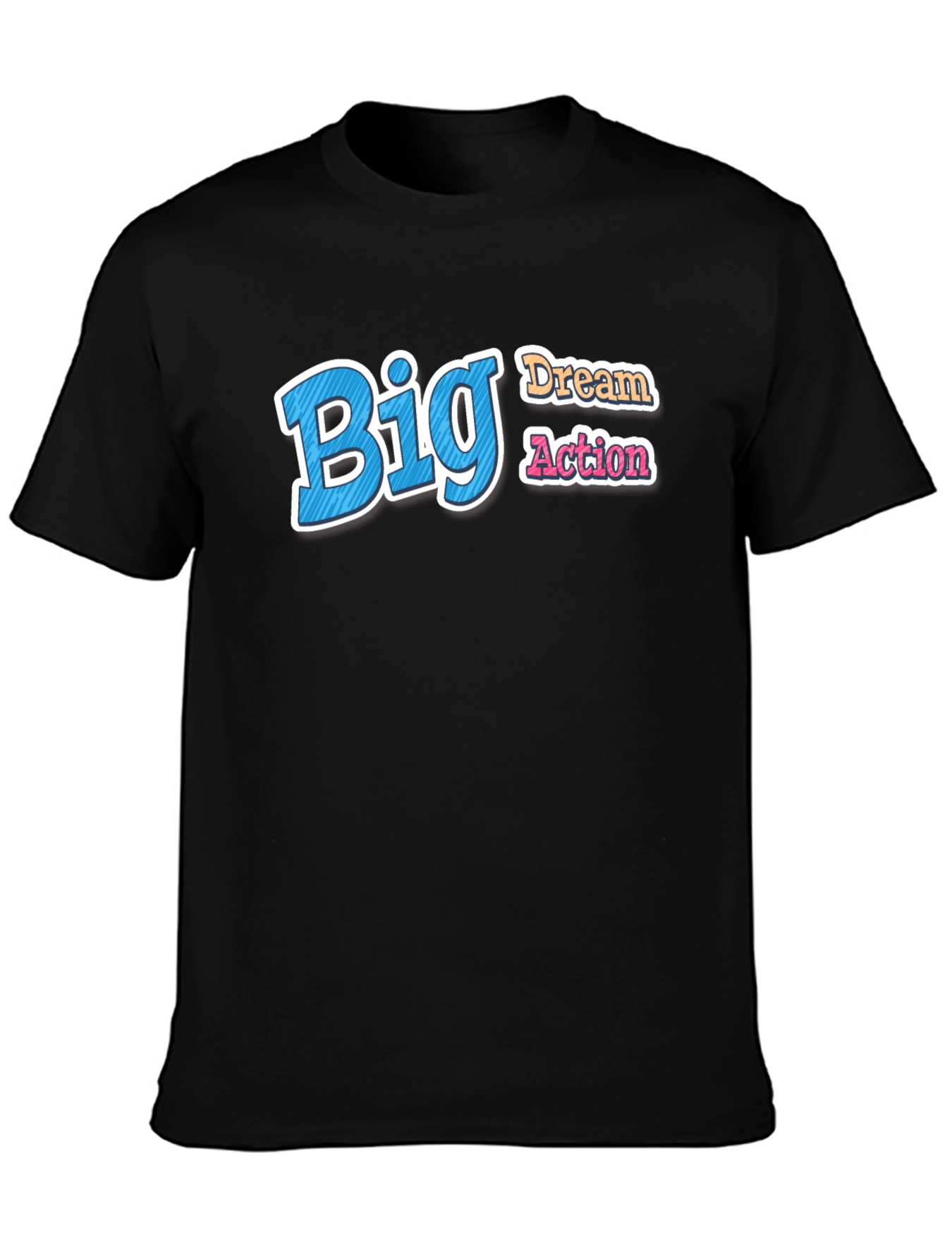 Big Dream Action Graphic Tee - Black