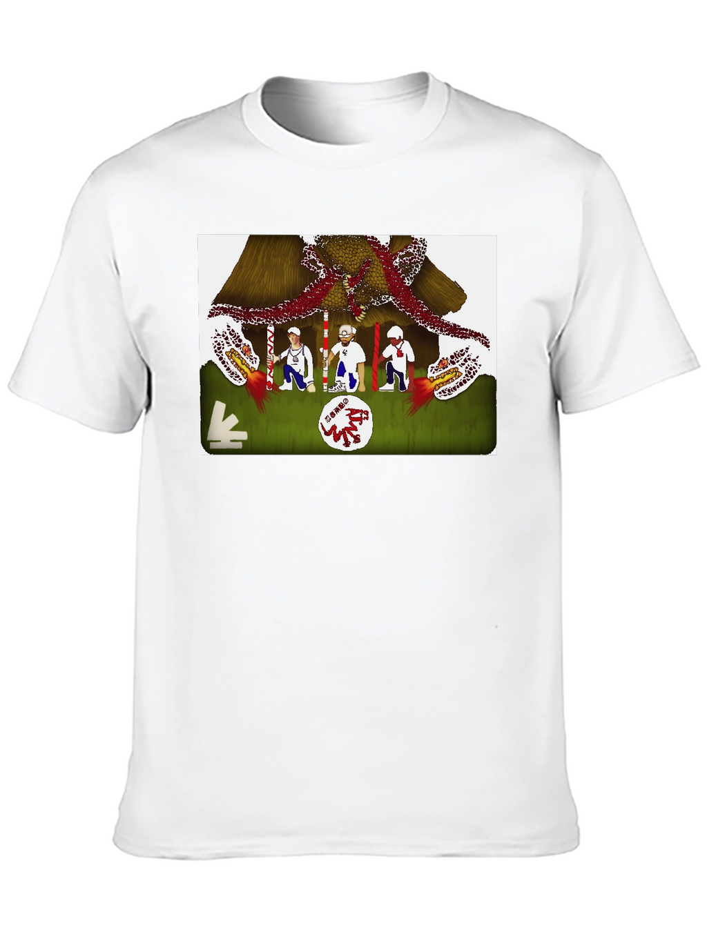 Novelty Graphic Tee - Unique Artistic Design