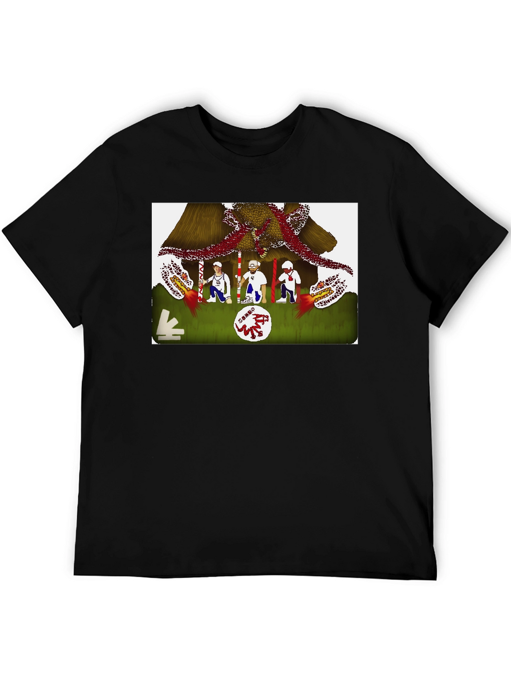 Novelty Graphic Tee - Unique Artistic Design