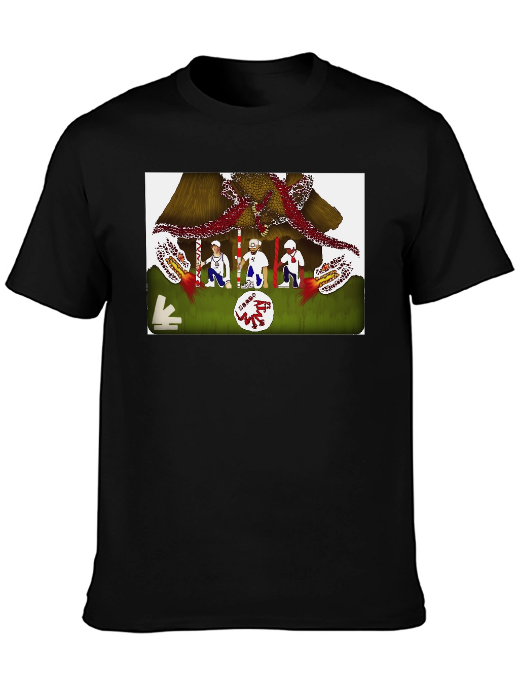 Novelty Graphic Tee - Unique Artistic Design