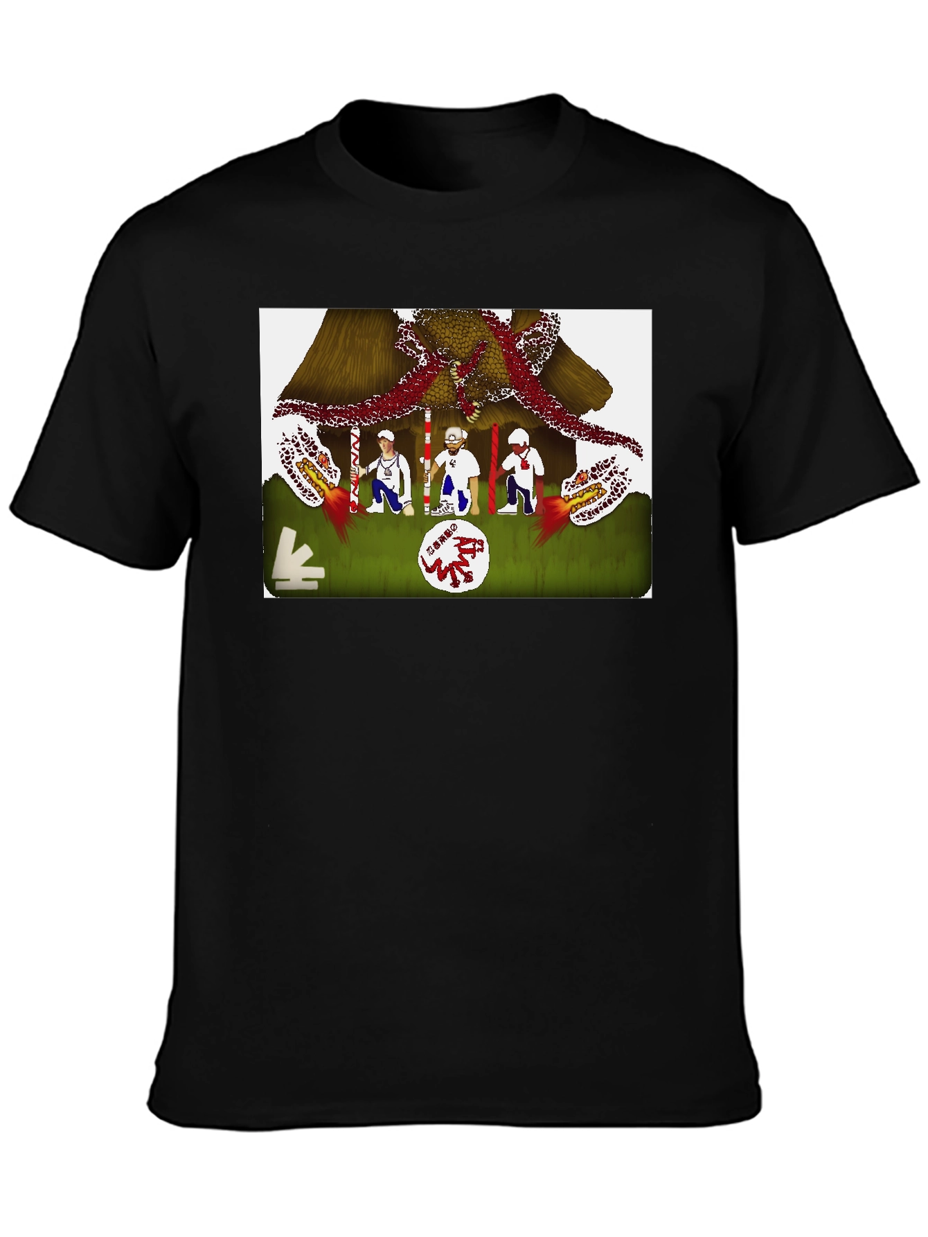 Novelty Graphic Tee - Unique Artistic Design