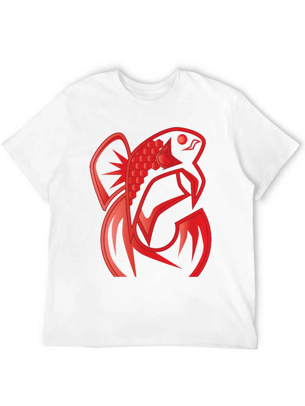 Red Fish Graphic Tee - Unique Design