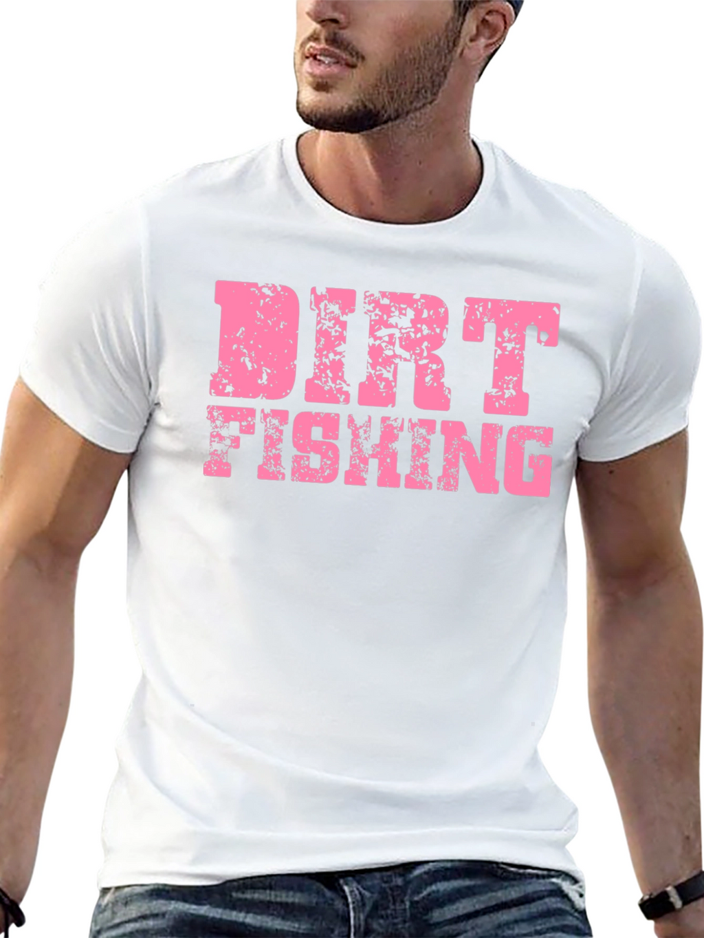 Dirt Fishing Graphic T-Shirt - Black